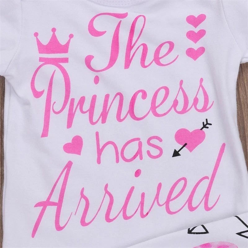 4PCS Newborn Kids Baby Girl Outfits Clothes Romper Bodysuit Pants Outfits Set