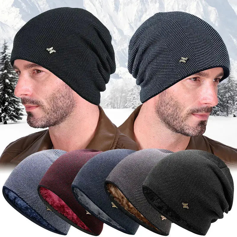 Hot Sale Unisex Warm Winter Hat Fashion Men & Women Simple Style Thick Knitted Hat Outdoor Sports Ski Beanie Hats - BK Store