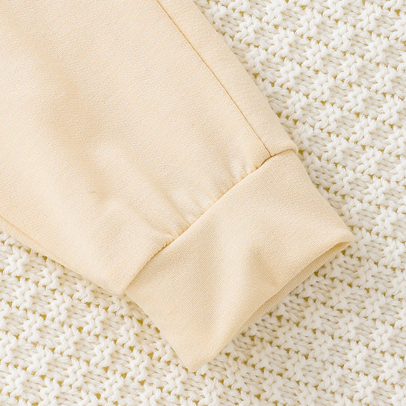 Baby Girls 2Pcs  Outfits Letter Print Round Neck Long Sleeve Sweatshirt & Pants Set