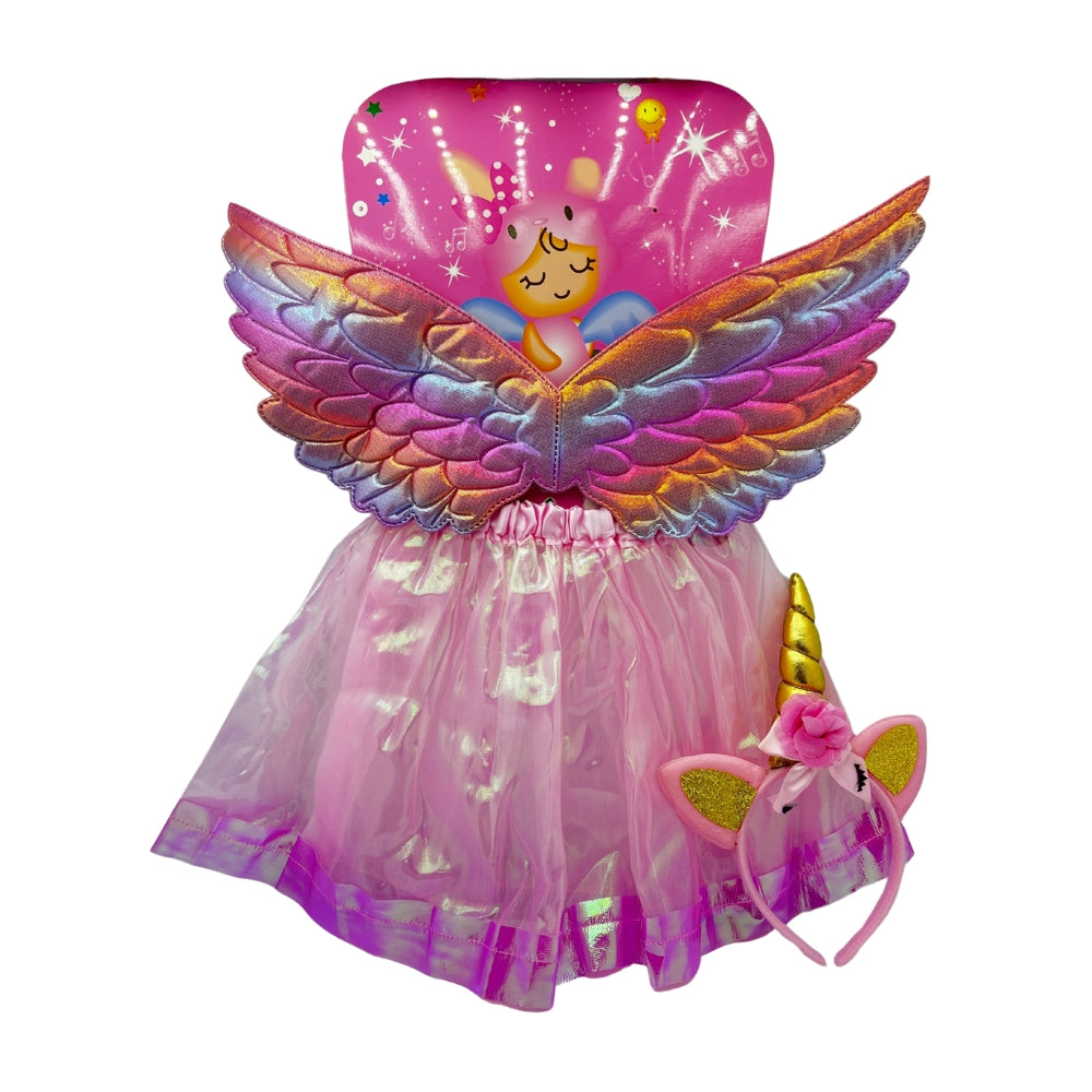 Kids Rainbow Fairy Wings Costume