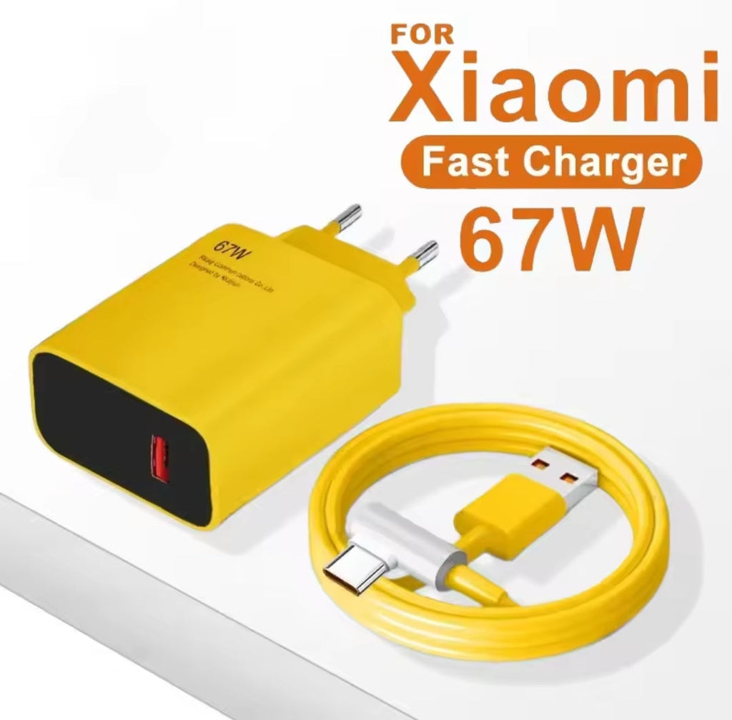 Xiaomi 63W Fast  Charger | Dual USB-C & USB-A Ports with QC/PD 3.0 | 12V-24V Vehicle Compatible Charging Adapter BK Store